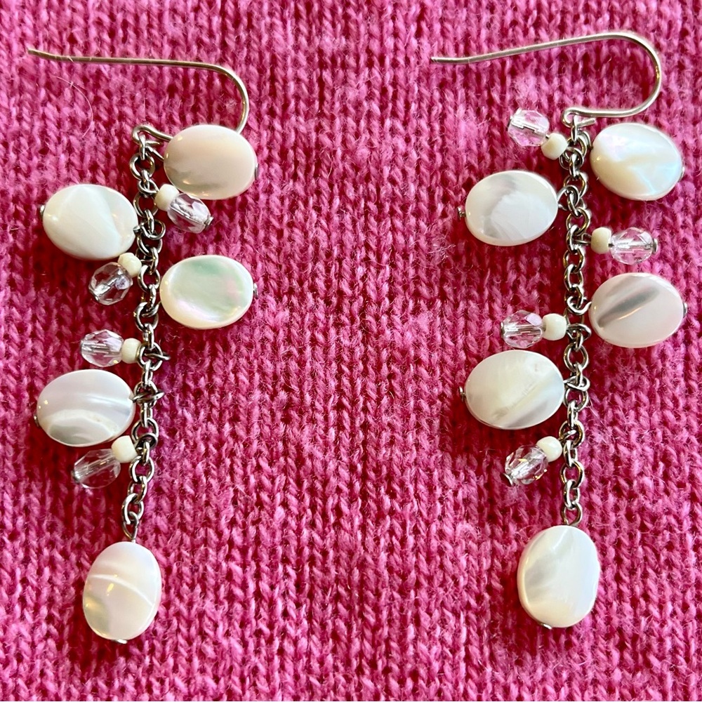 Mother of Pearl Bead Earrings